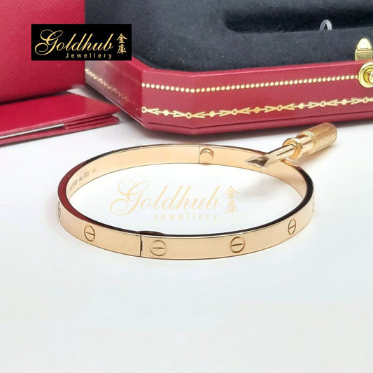 Cartier Love Bracelet, Medium Model in Rose Gold, Size 19