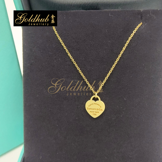 Tiffany & Co Return to Tiffany, Mini Heart Tag Pendant in Yellow Gold