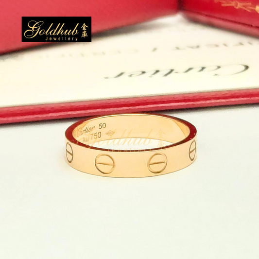 Cartier Love Wedding Band in Rose Gold, Size 50