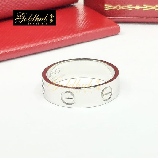 Cartier Love Ring, Classic Model in Platinum, Size 56