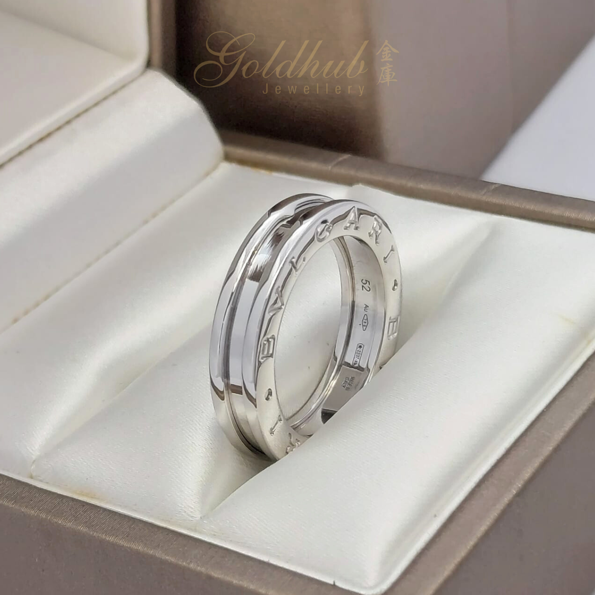 Bvlgari B.zero1 1 Band Ring in White Gold