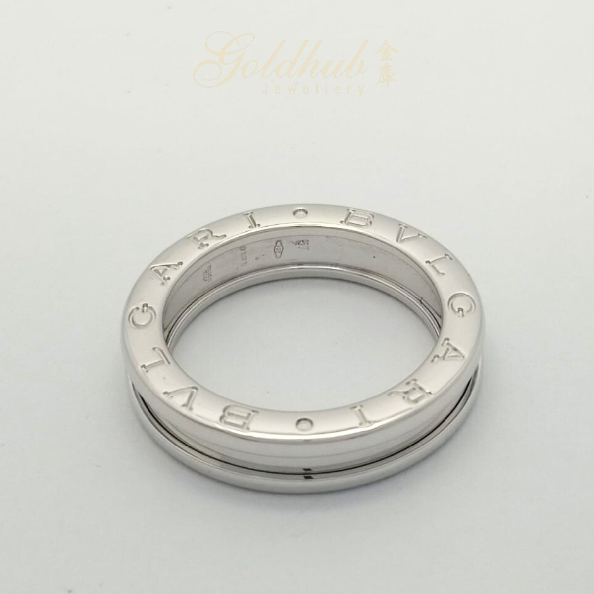 [RELOCATION SALES] 18K Pre-loved Bvlgari B.zero1 One Band Ring in White Gold