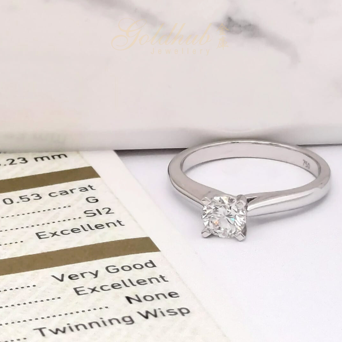 Diamond Ring in White Gold