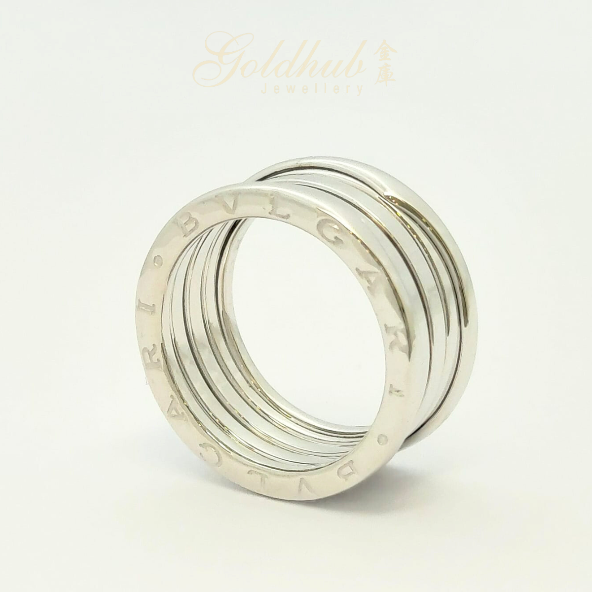 Bvlgari B.zero1 4 Band Ring in White Gold