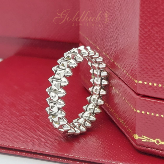 18k Pre-loved Cartier Clash De Cartier Ring in White Gold