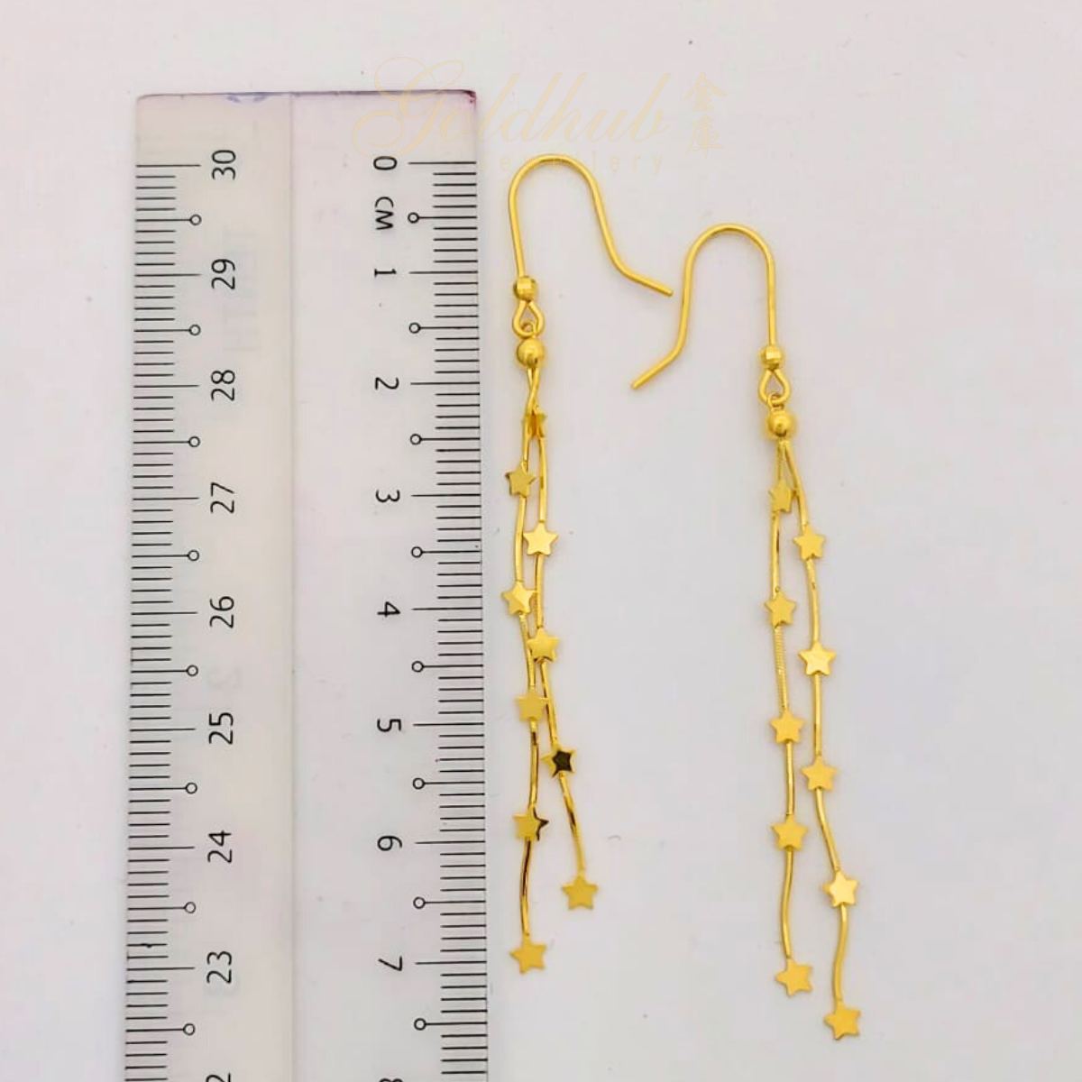 18k Dangling Earring in Yellow Gold