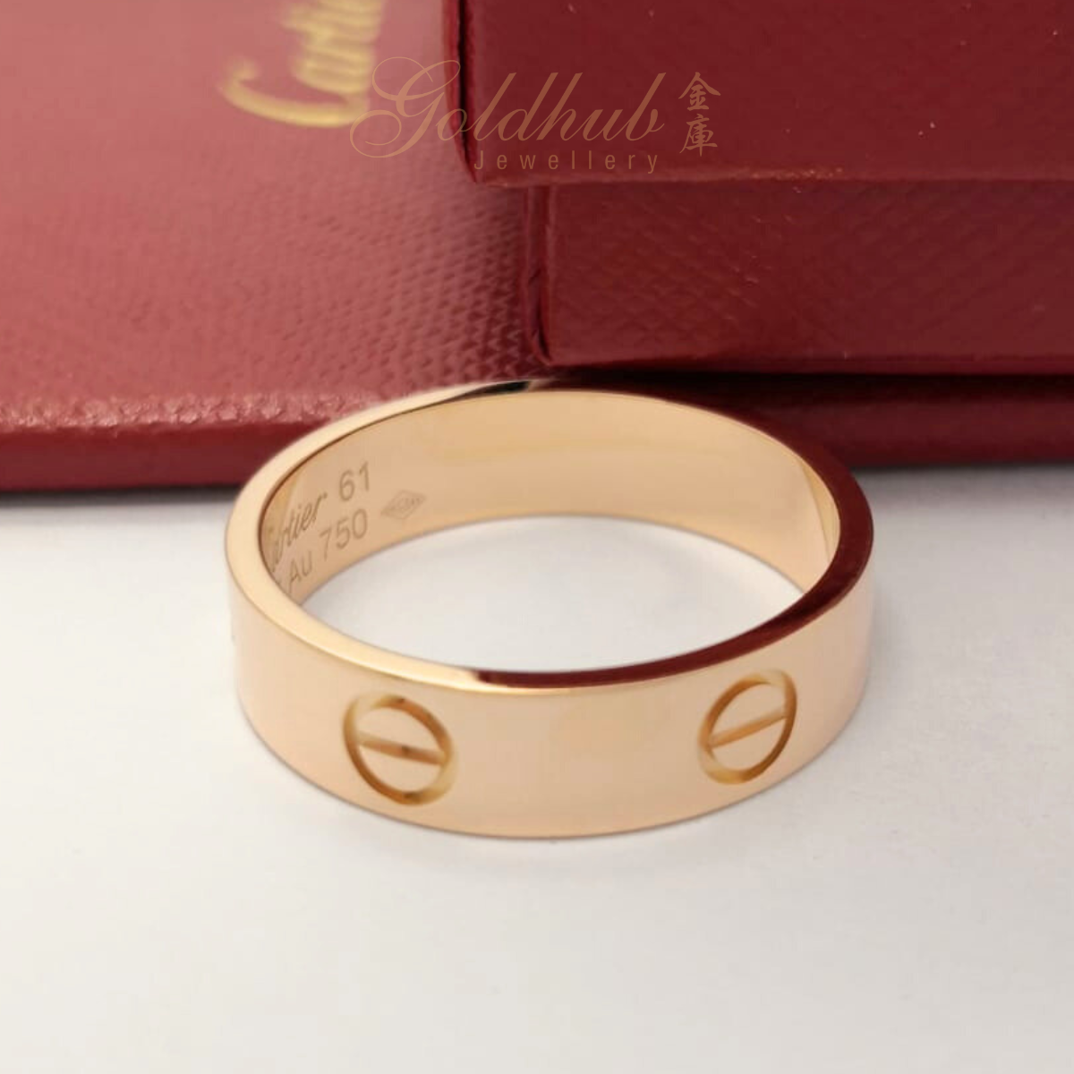 18k Pre-loved Cartier Love Ring in Rose Gold