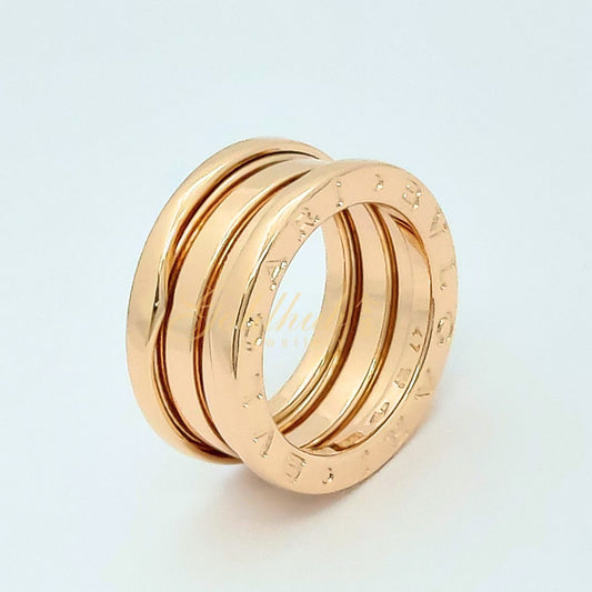 Bvlgari B.zero1 3 Band Ring in Rose Gold