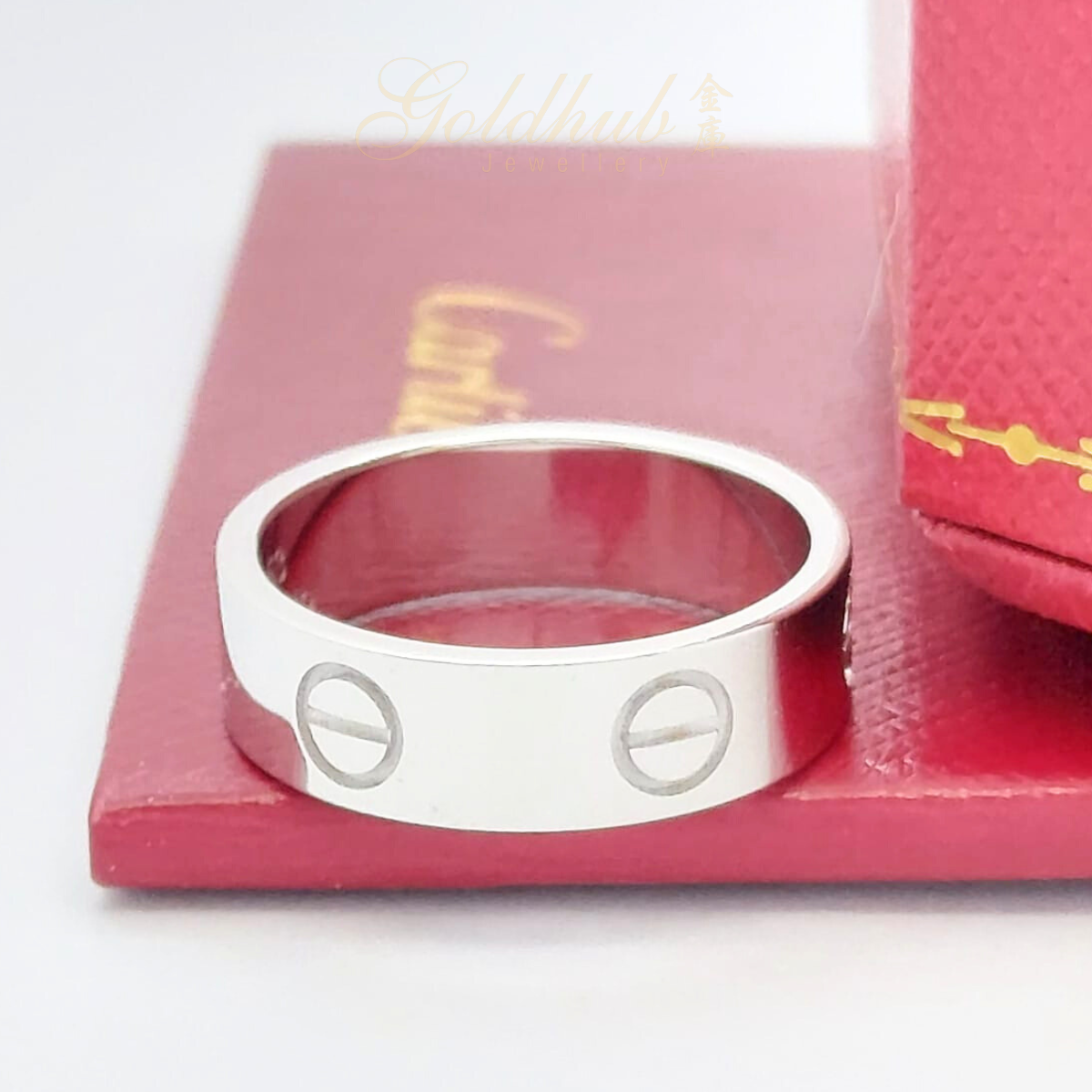 Cartier white 2025 gold love ring