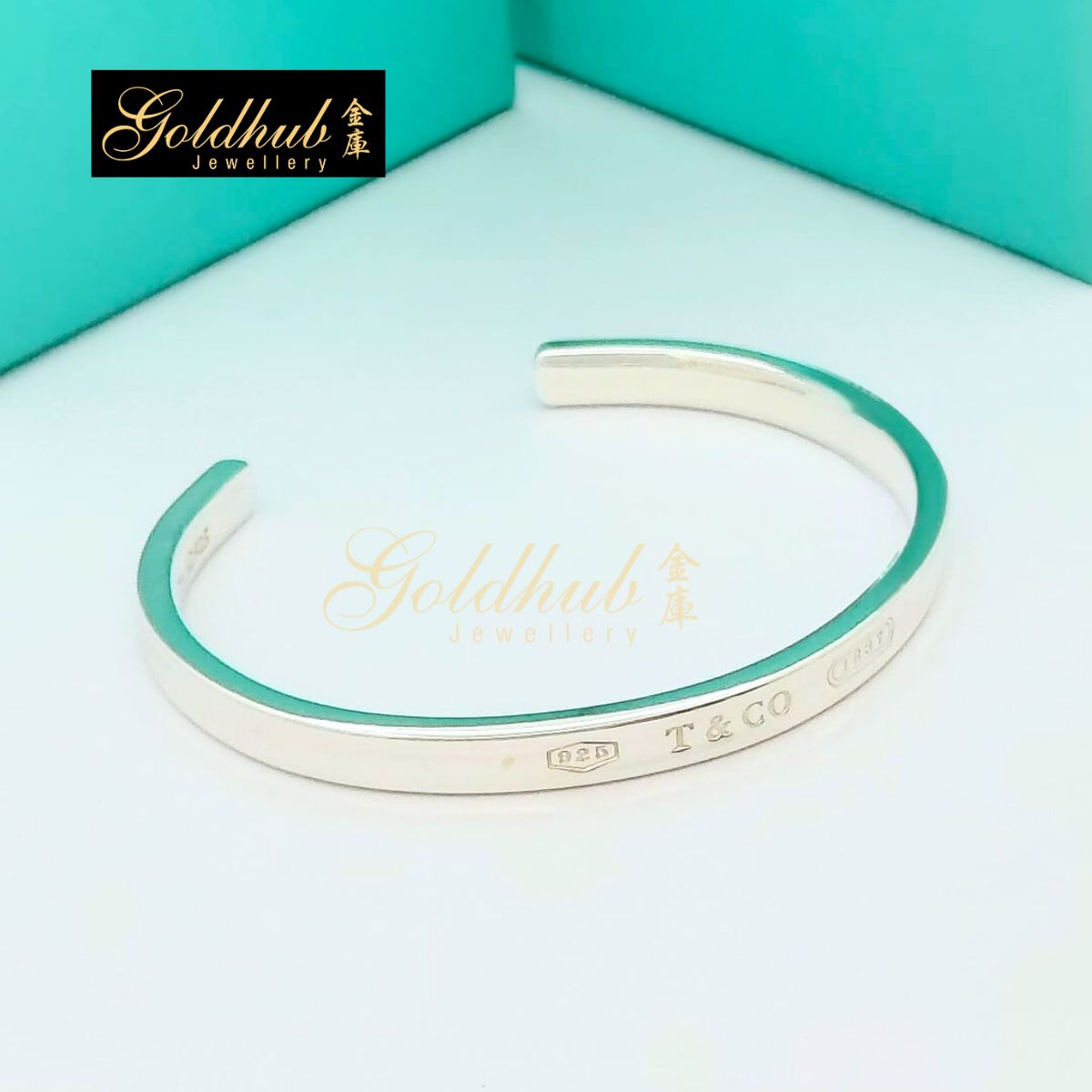 Tiffany & Co 1837 Cuff Bangle in Sterling Silver