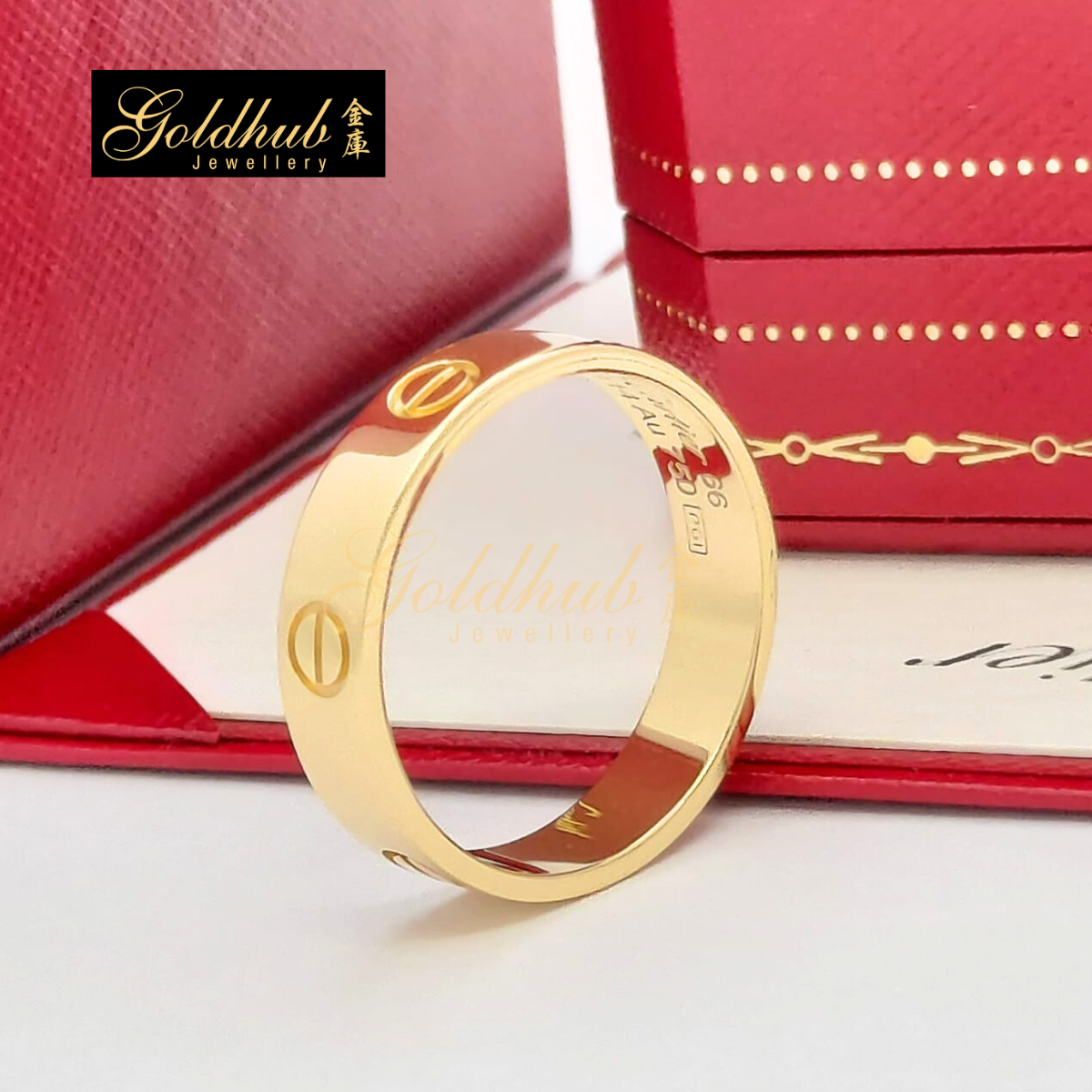 Cartier Love Ring in Yellow Gold, Size 66