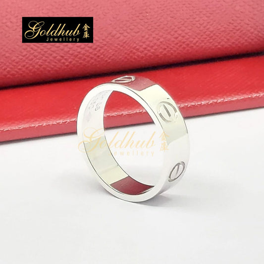Cartier Love Ring, Classic Model in Platinum, Size 56