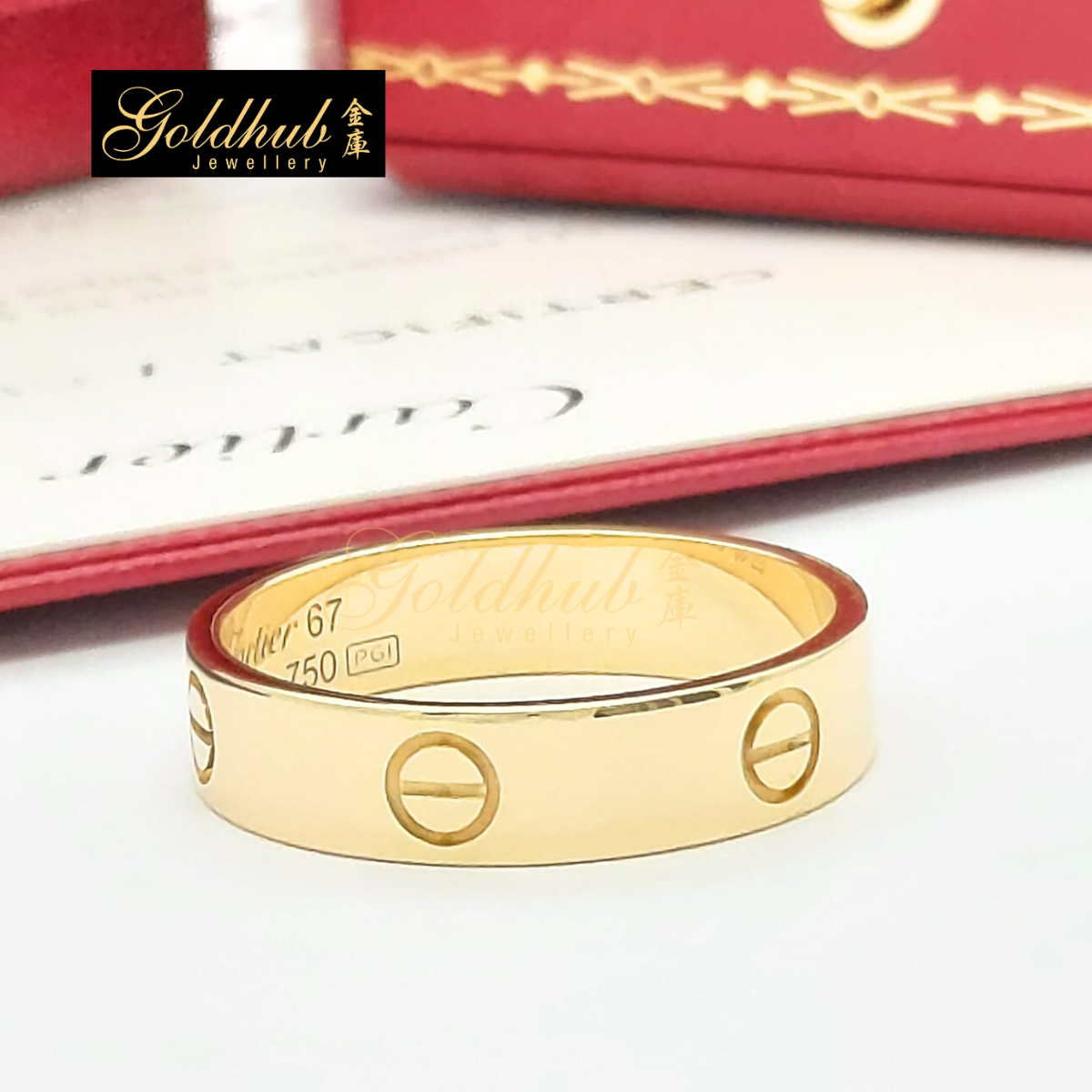 Cartier Love Ring in Yellow Gold, Size 67