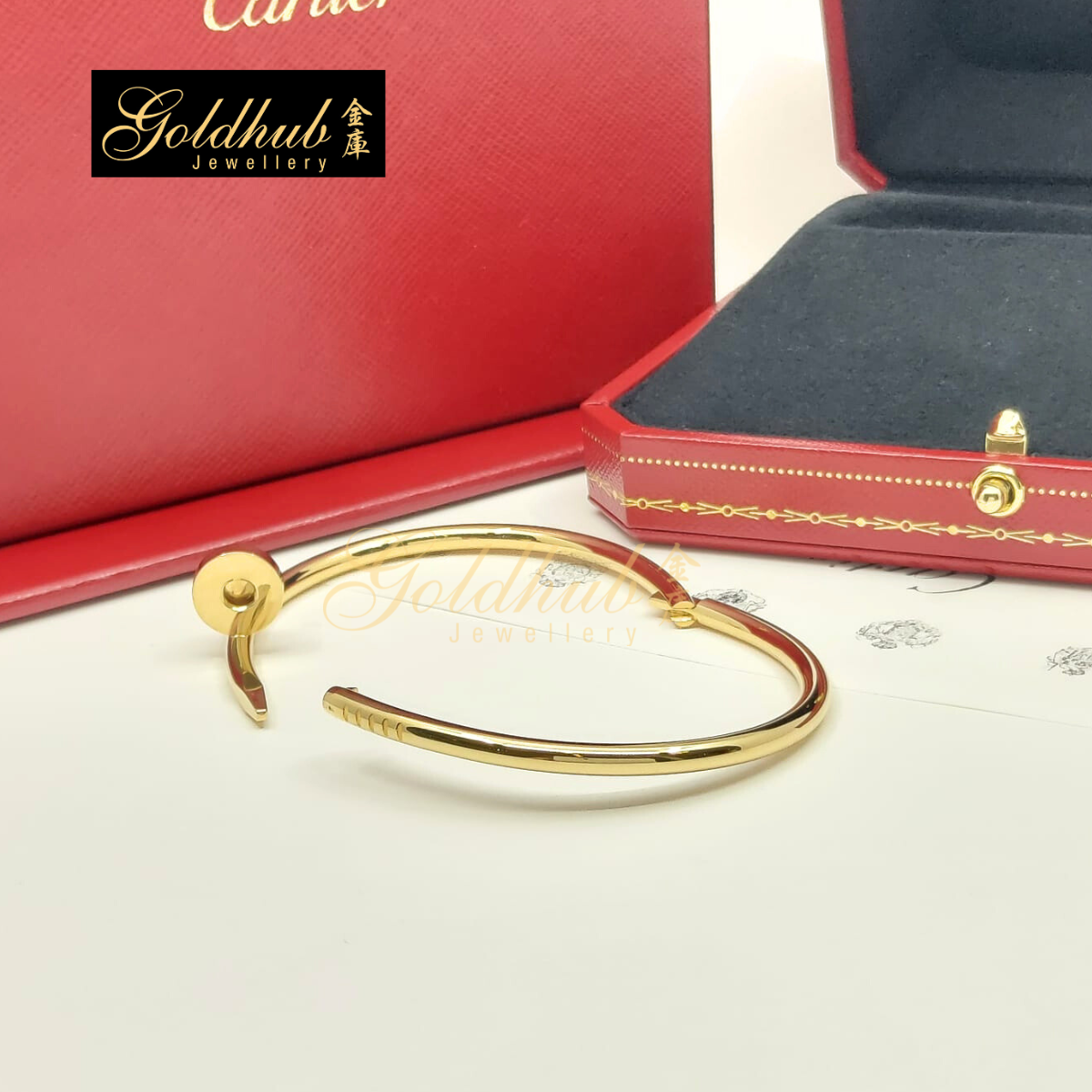 Cartier Juste Un Clou Bracelet, Classic Model in Yellow Gold, Size 18