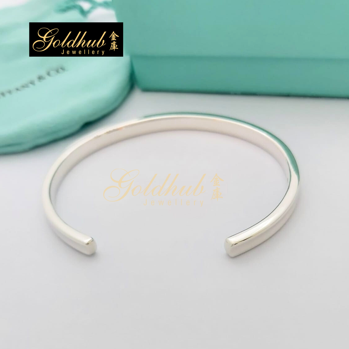 Tiffany & Co 1837 Cuff Bangle in Sterling Silver