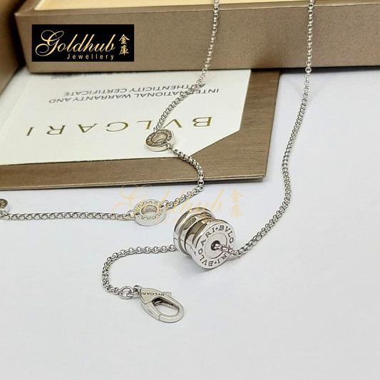 Bvlgari B.zero1 Mini Pendant Necklace in White Gold