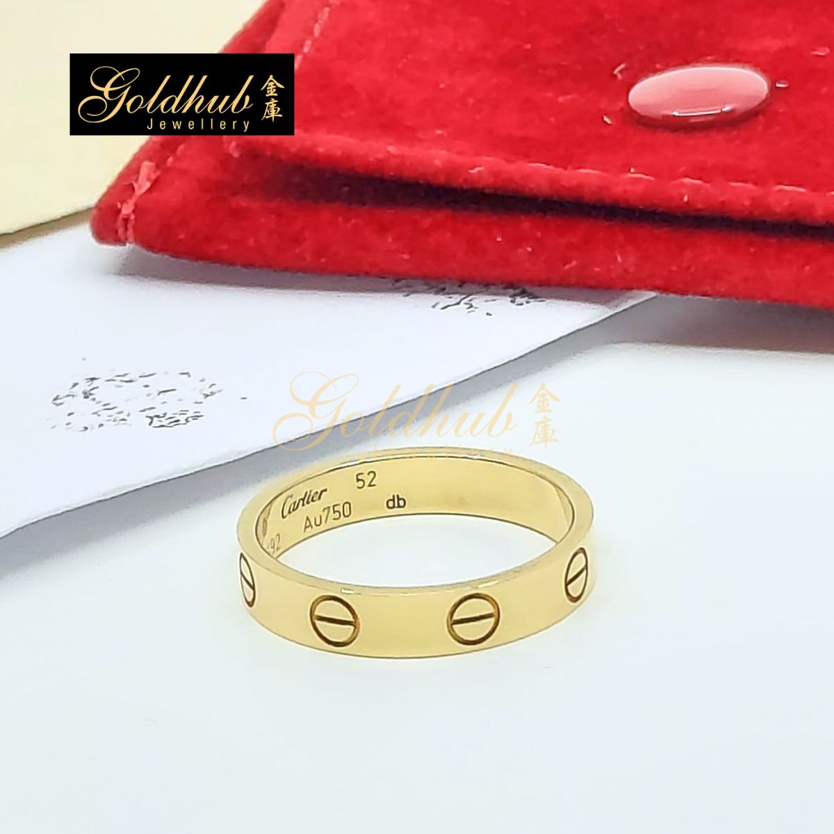 Cartier Love Ring, Small Model in Yellow Gold, Size 52