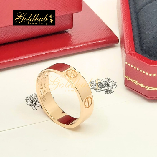 Cartier Love Ring, Classic Model in Rose Gold, Size 61