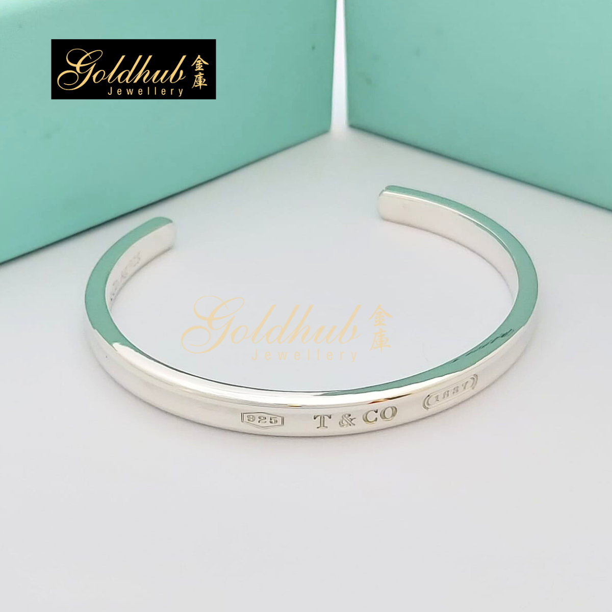 Tiffany & Co 1837 Cuff Bangle in Sterling Silver