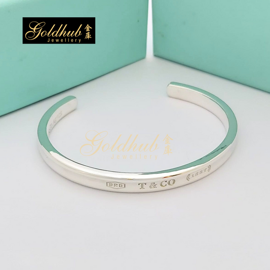 Tiffany & Co 1837 Cuff Bangle in Sterling Silver