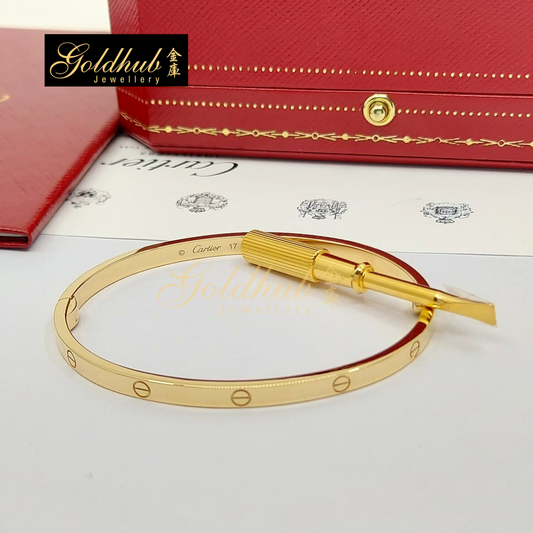Cartier Love Bracelet, Small Model in Yellow Gold, Size 17