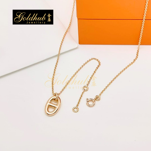 Hermes Farandole Pendant, Small Model in Rose Gold
