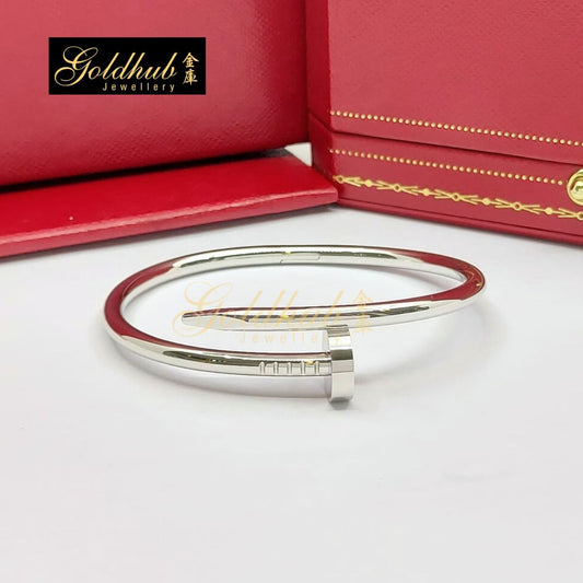 Cartier Juste Un Clou Bracelet, Classic Model in White Gold, Size 16