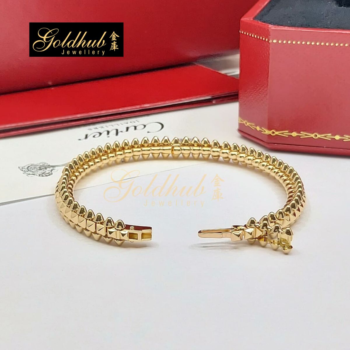 Cartier Clash de Cartier Bracelet, Small Model in Rose Gold, Size 15