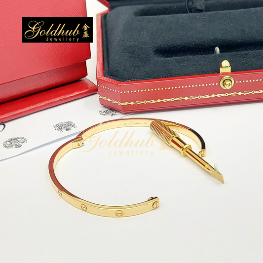 Cartier Love Bracelet, Small Model in Yellow Gold, Size 16
