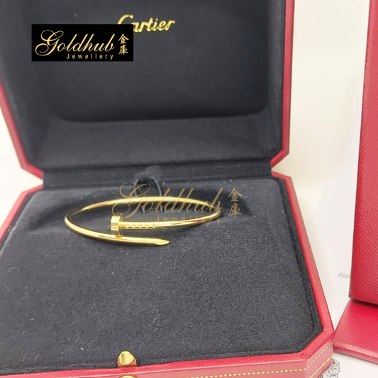 Cartier Juste Un Clou Bracelet, Small Model in Yellow Gold, Size 15