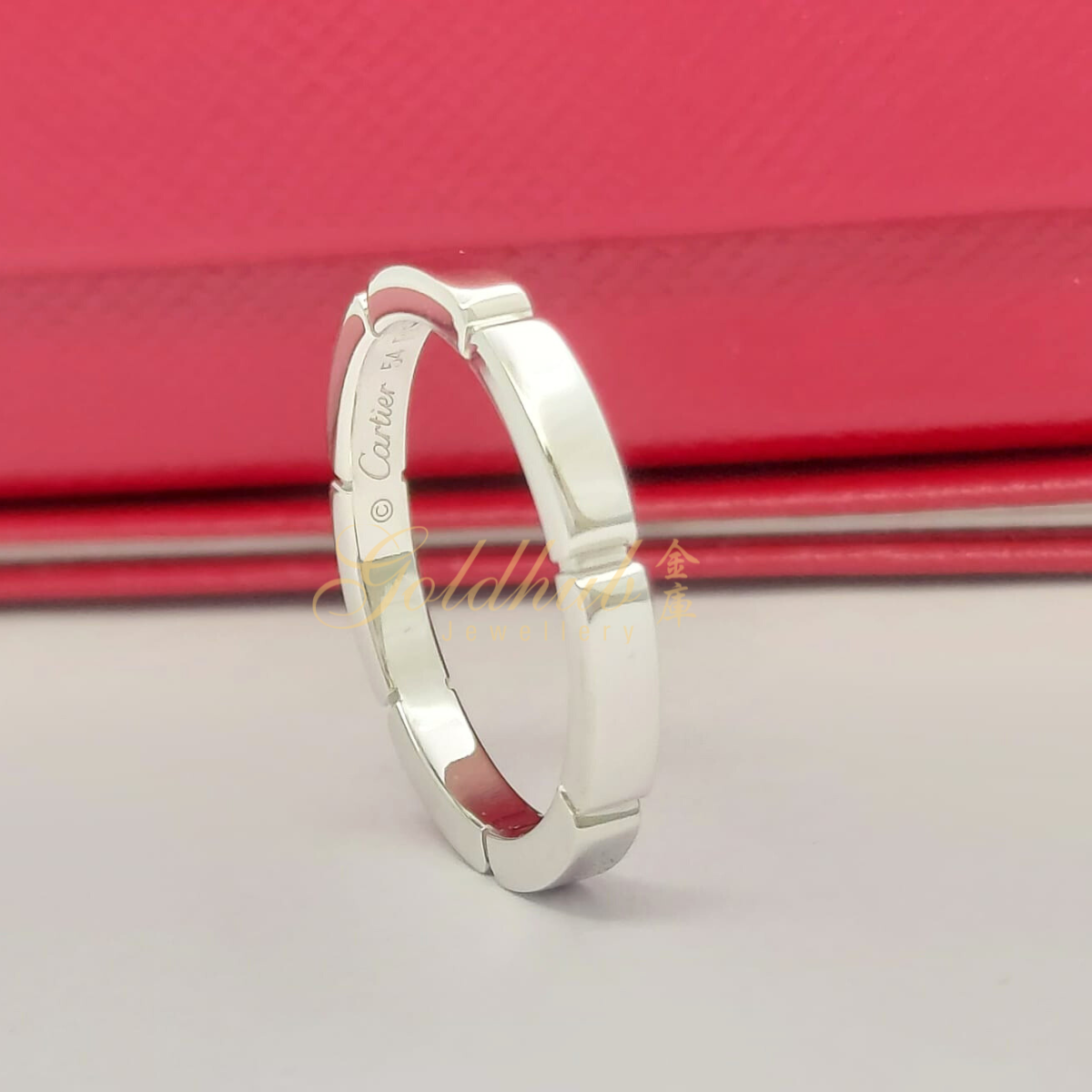 Cartier Maillon Panthere Wedding Ring in White Gold