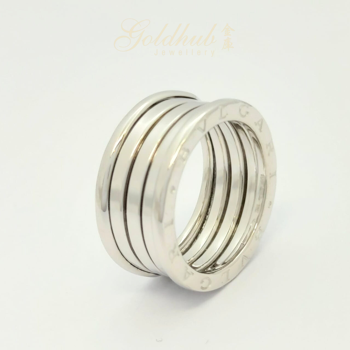 Bvlgari B.zero1 4 Band Ring in White Gold