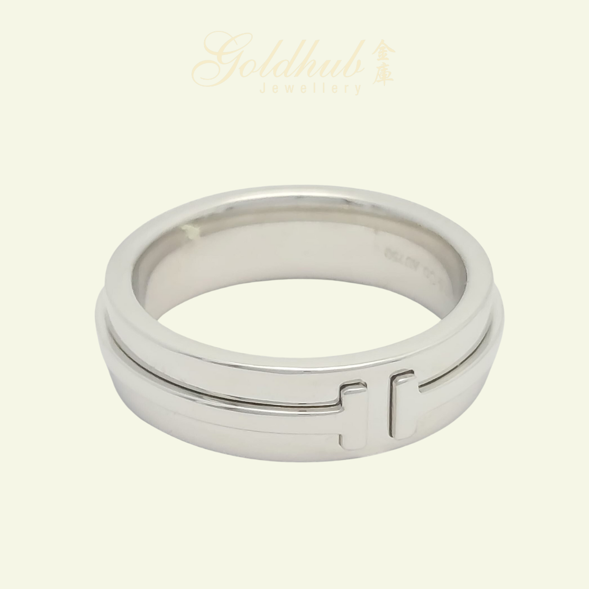 Tiffany & Co. T Wide Ring in White Gold