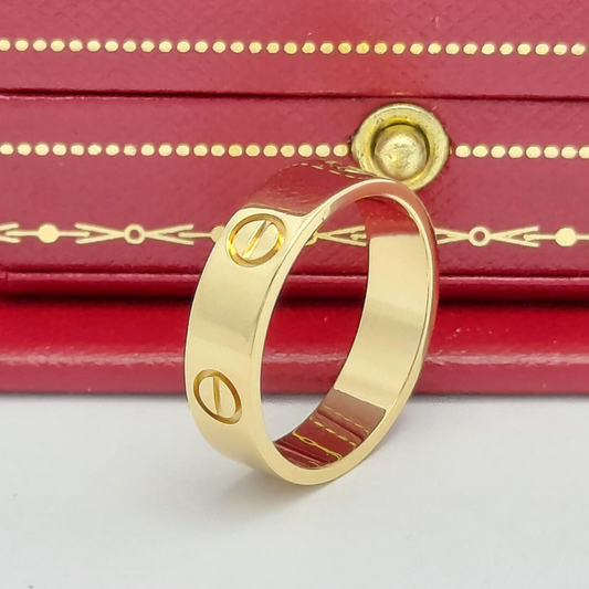 [RELOCATION SALES] 18k Pre-loved Cartier Love Ring in Yellow Gold
