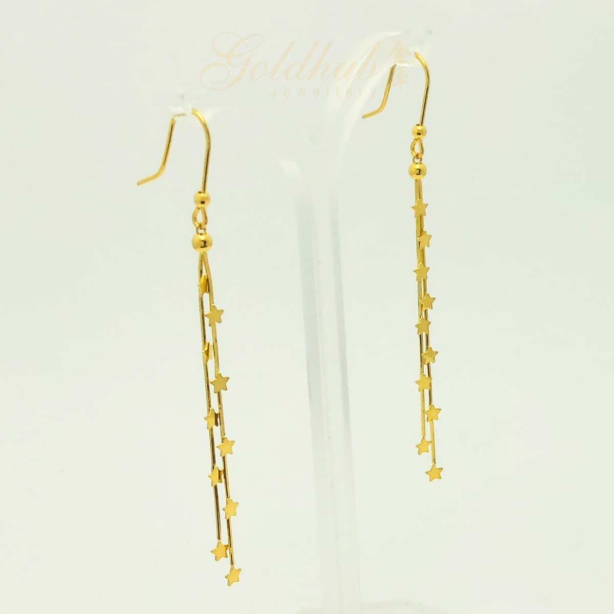 18k Dangling Earring in Yellow Gold