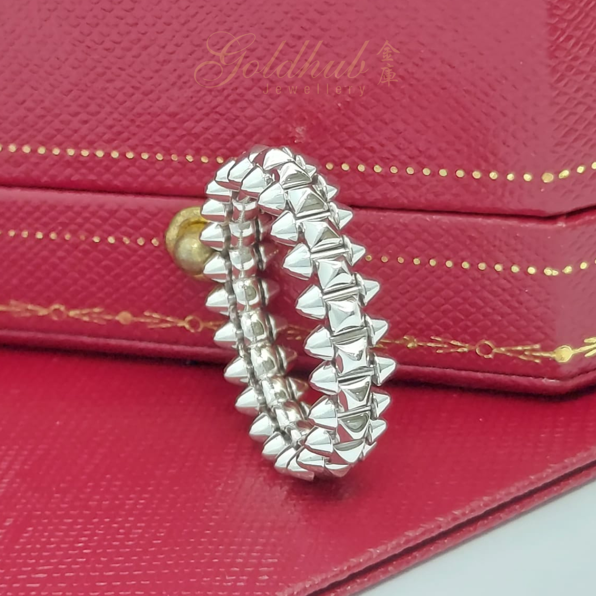 18k Pre-loved Cartier Clash De Cartier Ring in White Gold