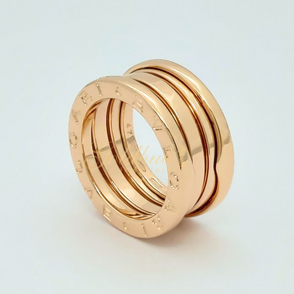 Bvlgari B.zero1 3 Band Ring in Rose Gold, Size 47