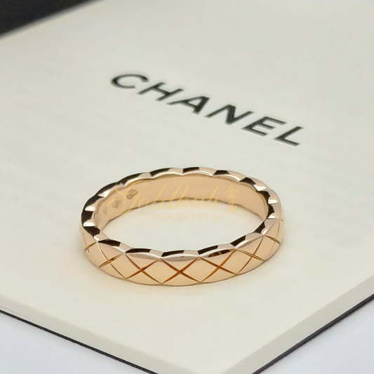 Chanel Coco Crush Ring (Mini Version) in Rose Gold, Size 50