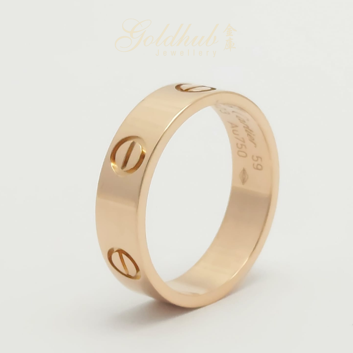 18k Pre-loved Cartier Love Ring in Rose Gold