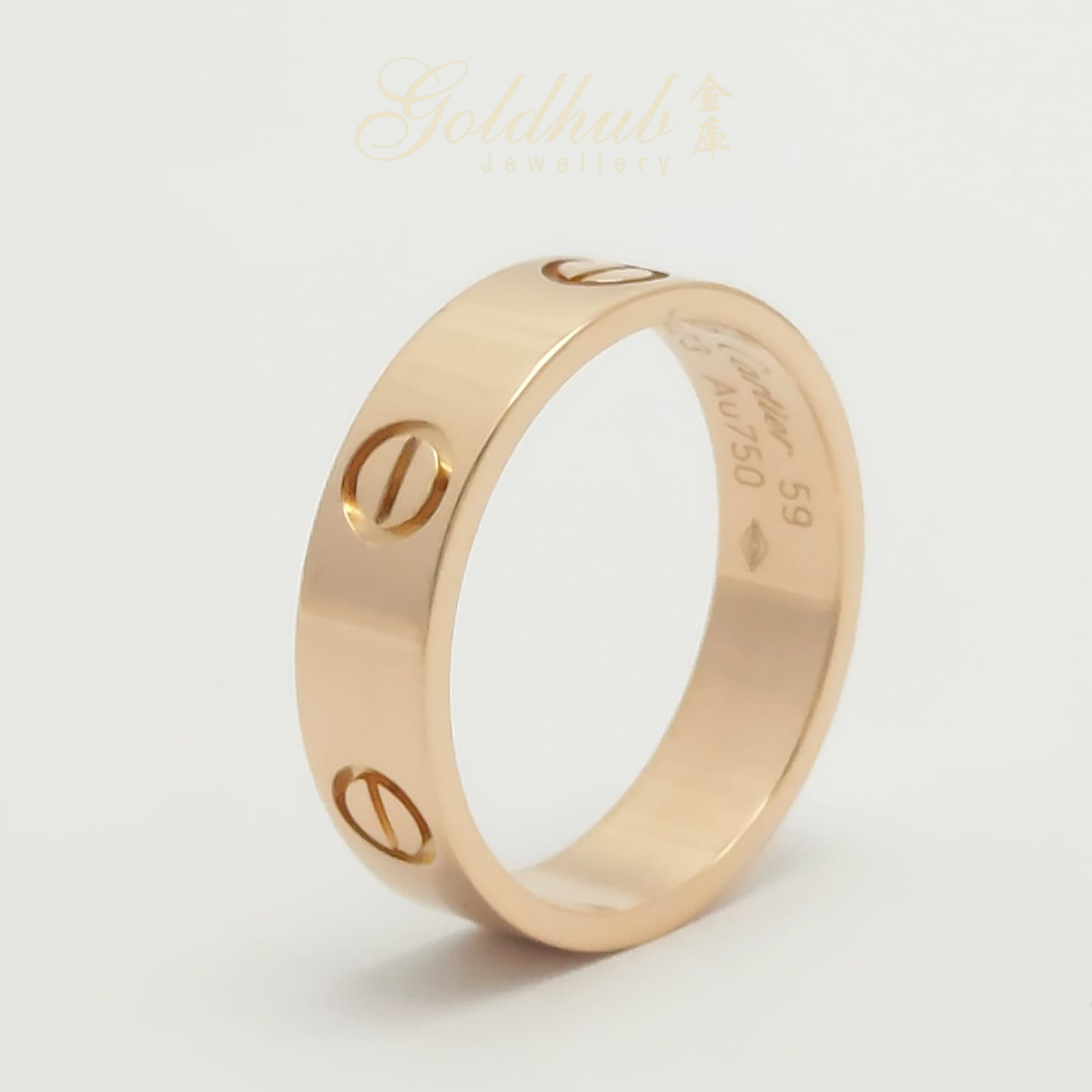 Cartier rose 2025 gold band