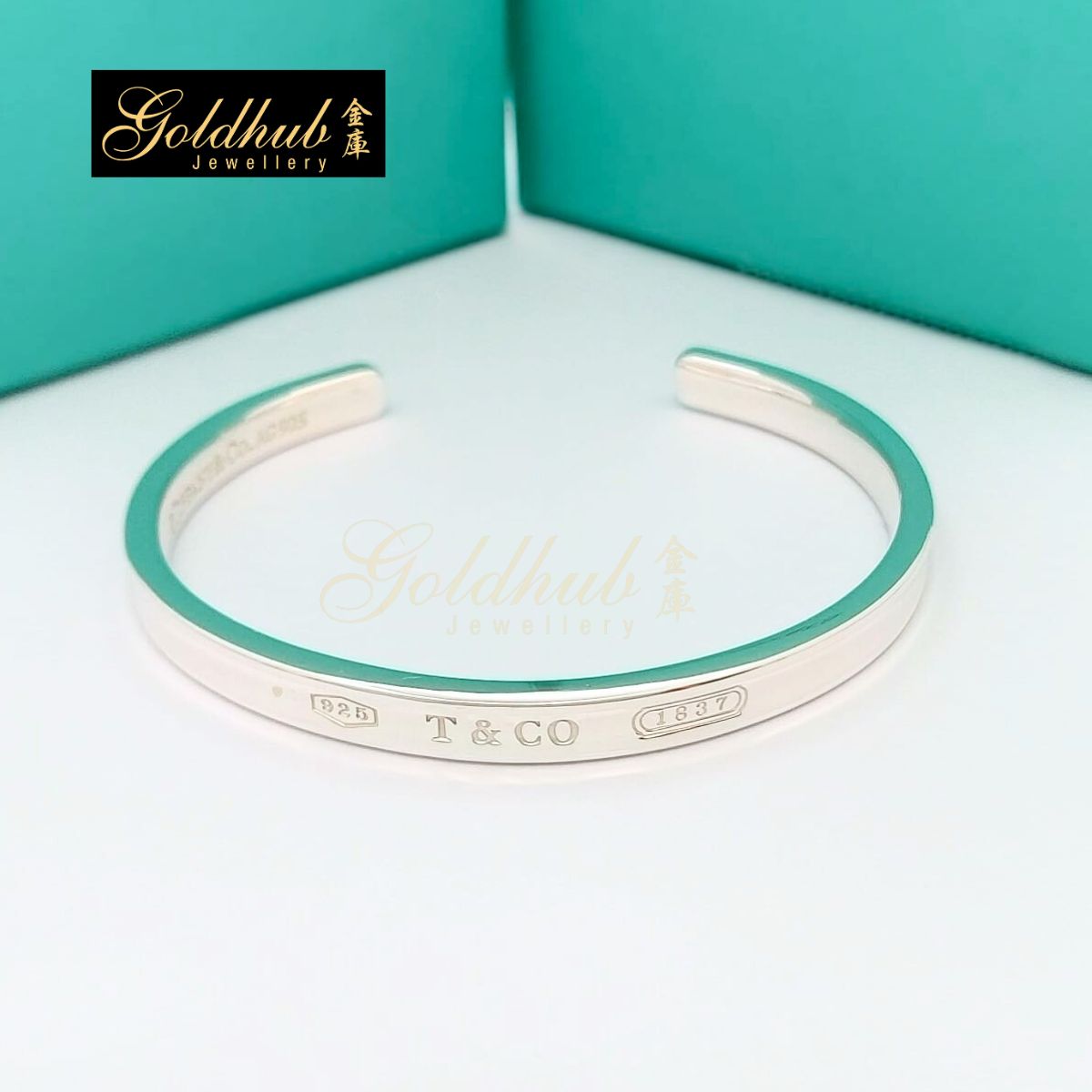 Tiffany & Co 1837 Cuff Bangle in Sterling Silver