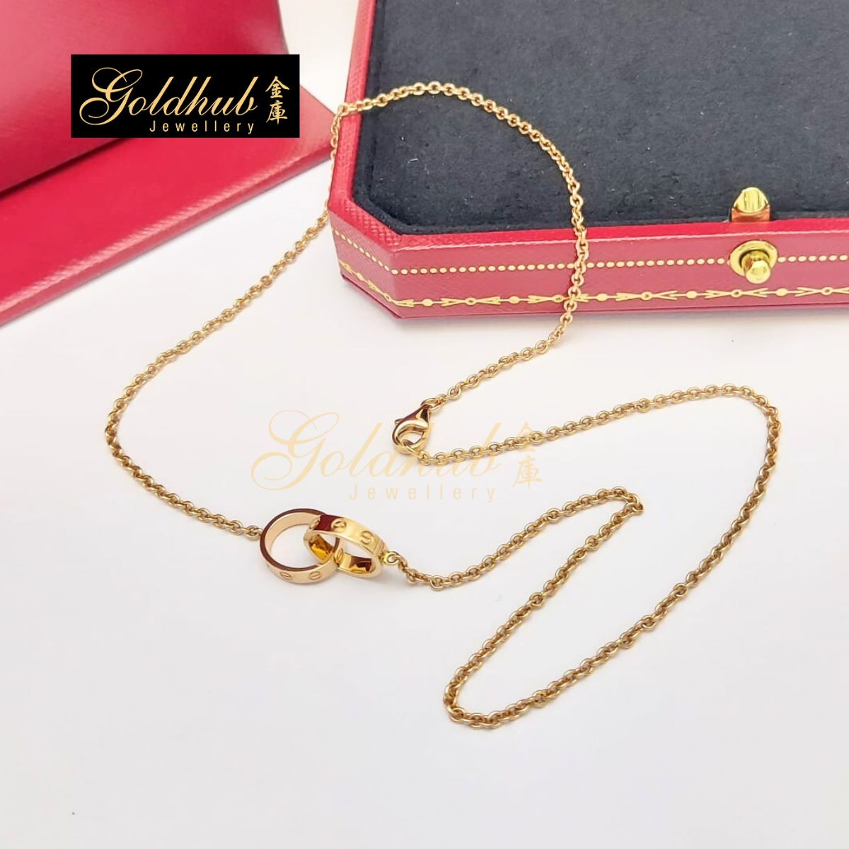 Cartier Love Necklace in Rose Gold