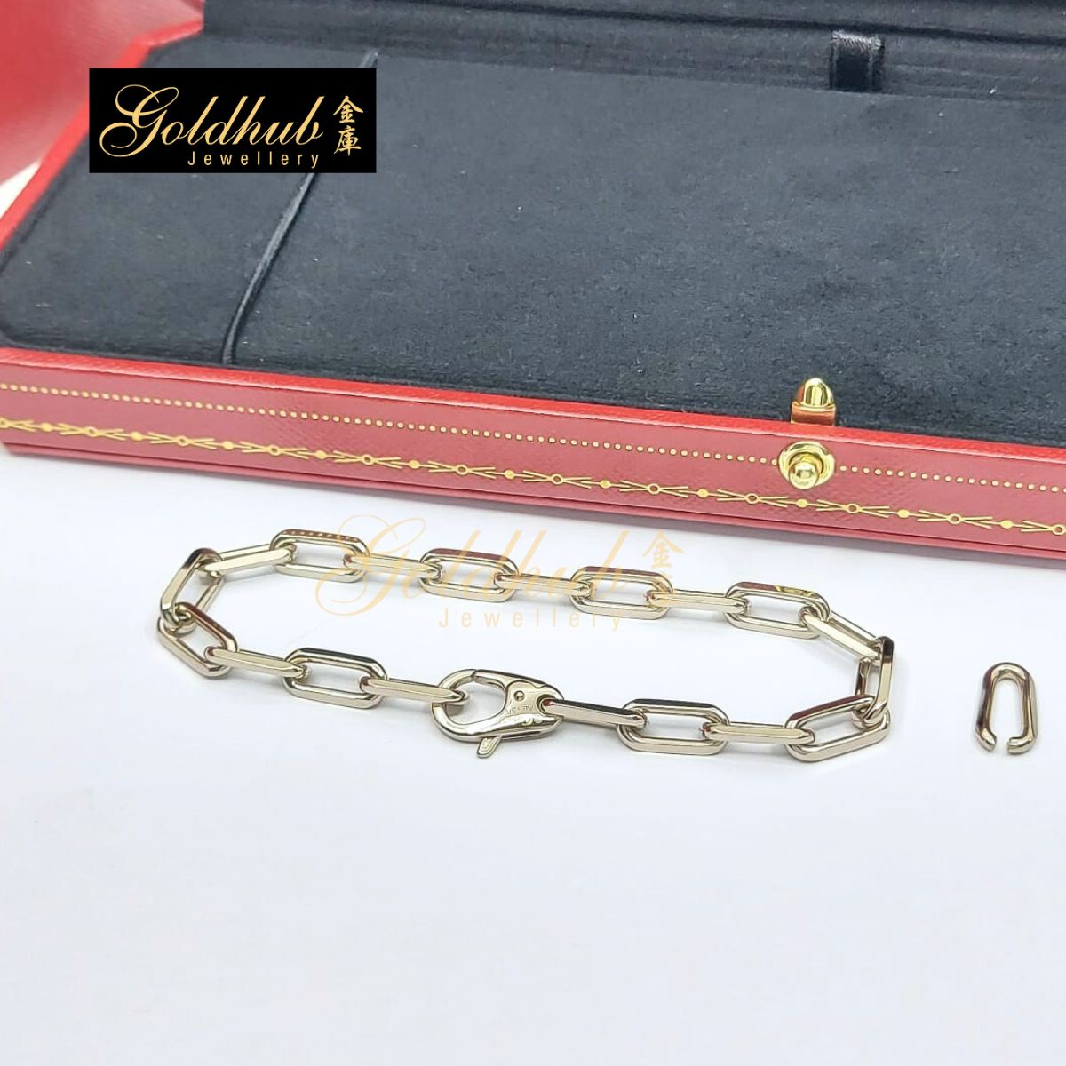 Cartier Santos De Cartier Bracelet in White Gold