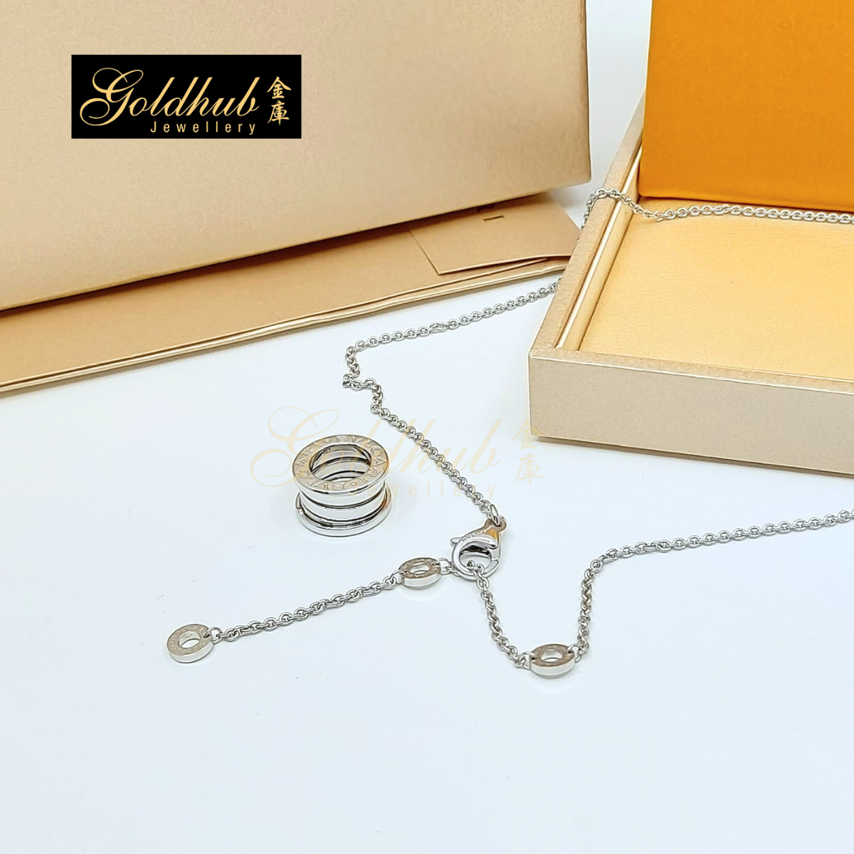 Bulgari B.zero1 Necklace in White Gold