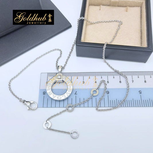 Bvlgari Bvlgari Necklace, 1 Diamond in White Gold