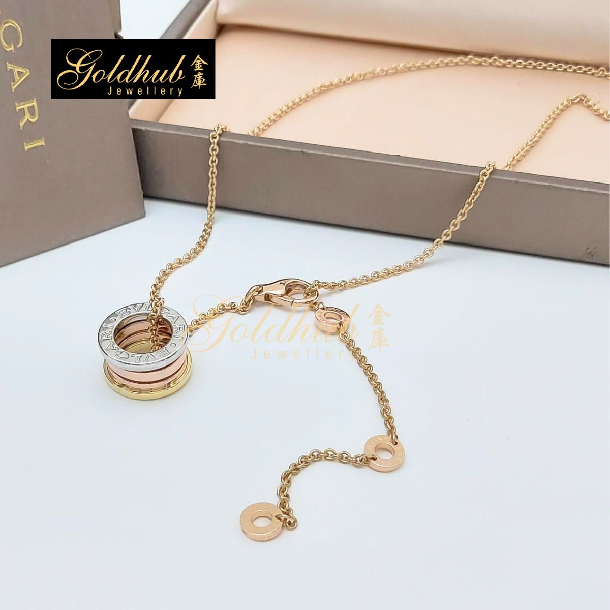 [Reserved] Bvlgari B.zero1 Necklace in Rose, White and Yellow Gold