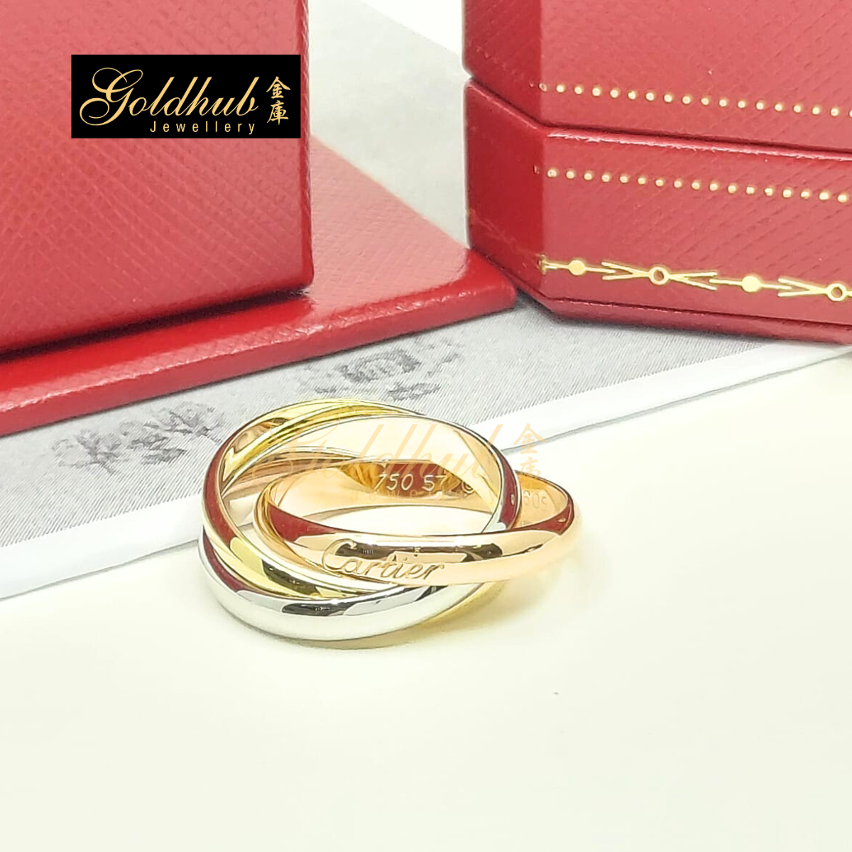 Cartier Trinity Ring, Classic Model Size 57