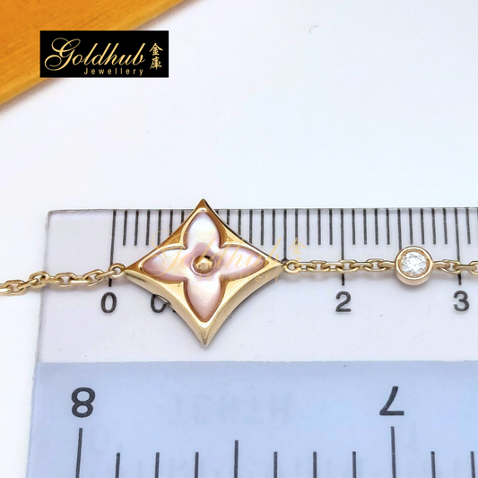 Louis Vuitton Blossom BB Star Bracelet, Pink Mother-of-Pearl and Diamond in Rose Gold