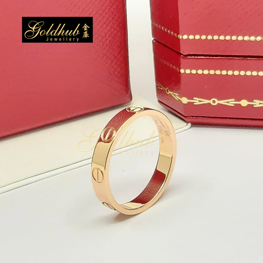 Cartier Love Ring, Small Model, in Rose Gold, Size 55