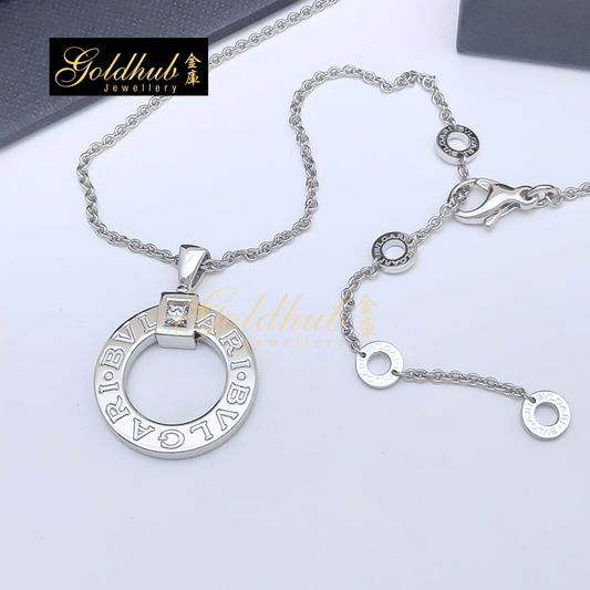 Bvlgari Bvlgari Necklace, 1 Diamond in White Gold